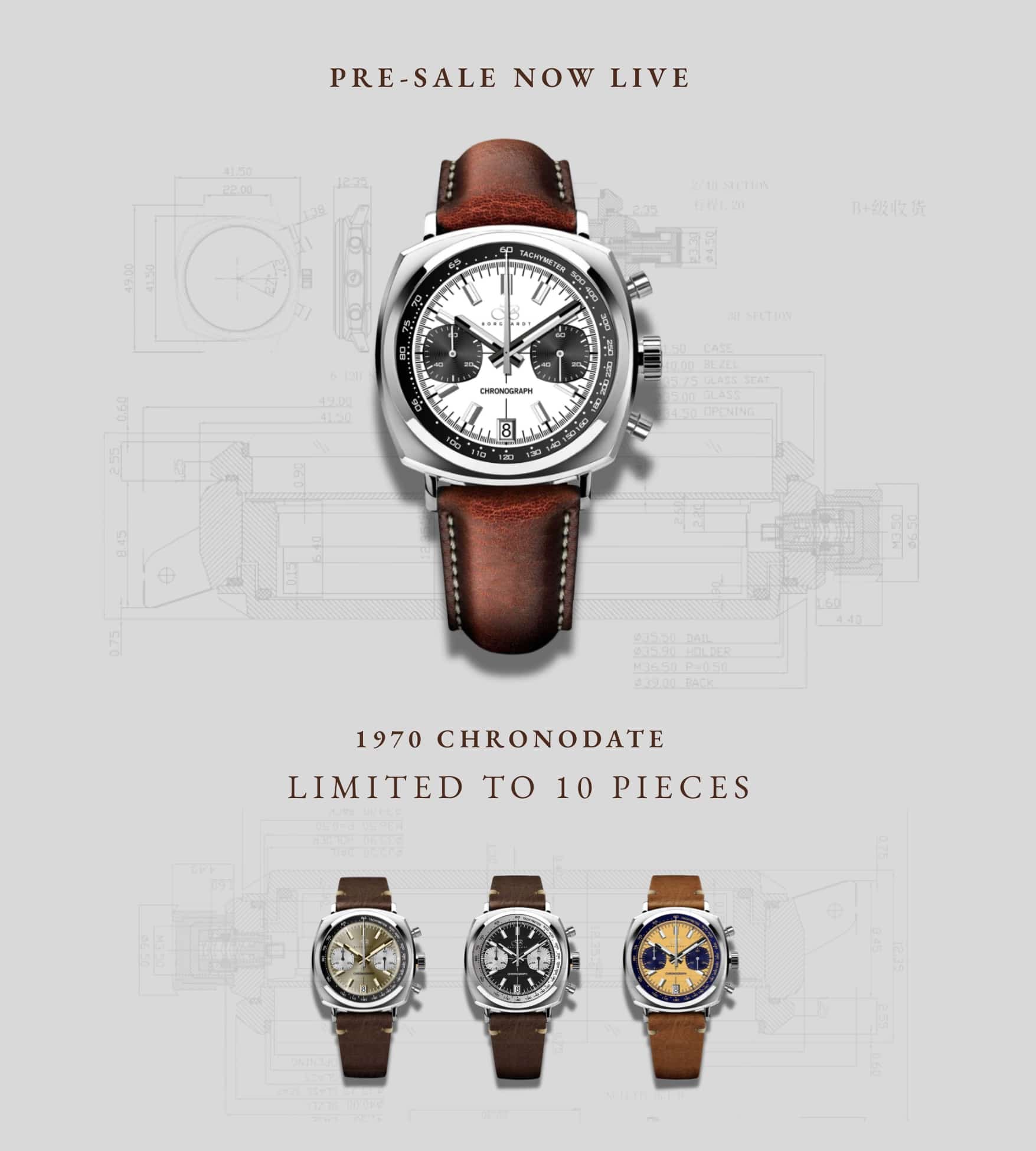 Pre sale på vores nye 1972 Chronodate er i gang. Spar hele 40% og få uret leveret helt gratis. Uanset om du er i Danmark eller USA!